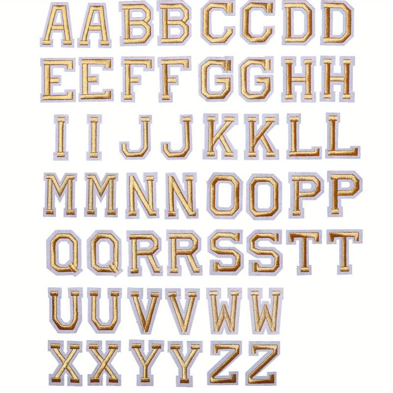 J CARP 52pcs Number Or Letter Patches For Iron on Sewing