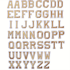 J CARP 52pcs Number Or Letter Patches For Iron on Sewing