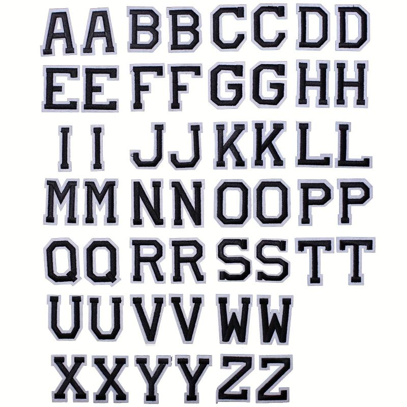 J CARP 52pcs Number Or Letter Patches For Iron on Sewing