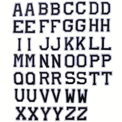 J CARP 52pcs Number Or Letter Patches For Iron on Sewing