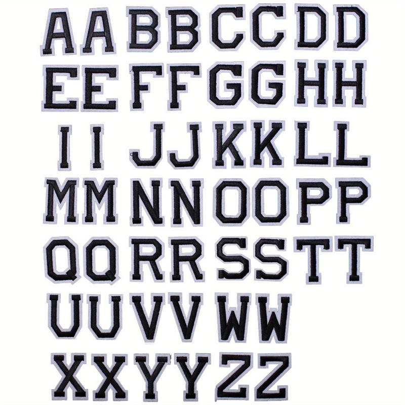 J CARP 52pcs Number Or Letter Patches For Iron on Sewing