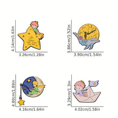 10pcs Random Cartoon Animal Brooch For Men Clothes Bag Accessory Gift