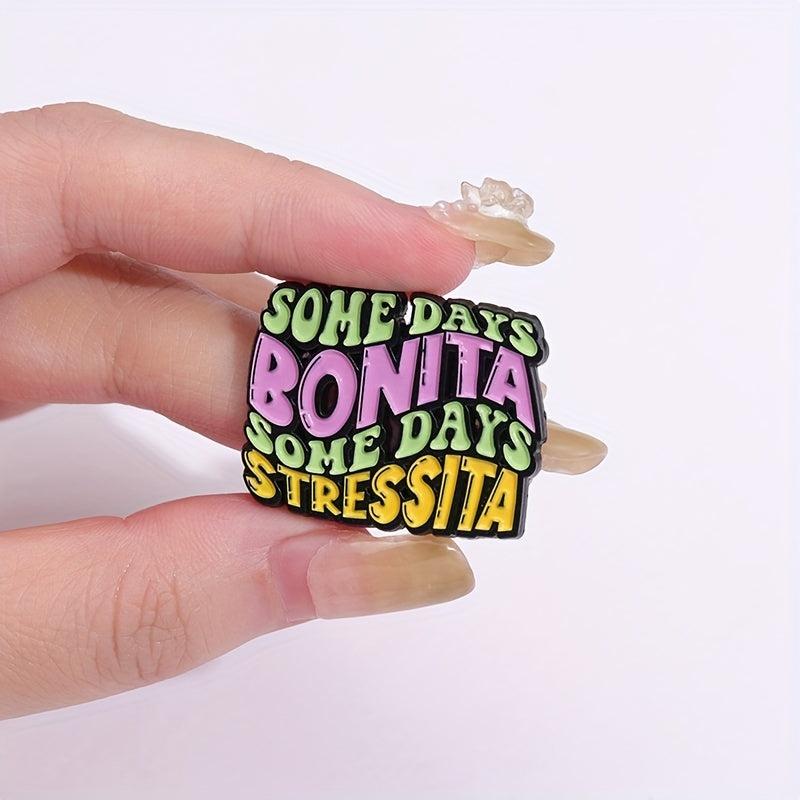Funny English Alphabet Brooch - Men's Gift