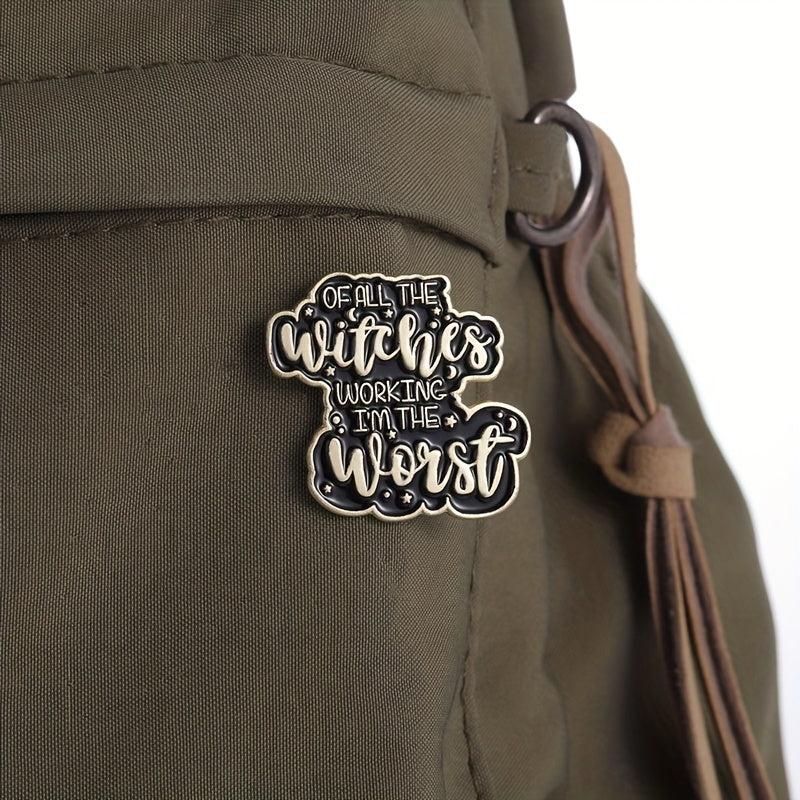 Worst Witch Enamel Pins Gothic Punk Brooches Lapel Badges Jewelry Gift