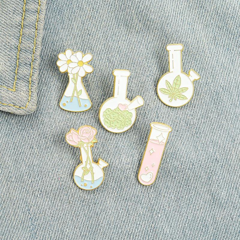 Men's Mini Vase Beaker Brooch - Unique Gift