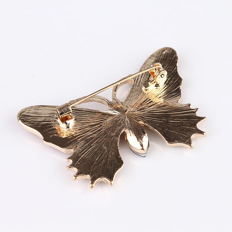 Vintage Antique Enamel Insect Butterfly Cicada Pin Brooch