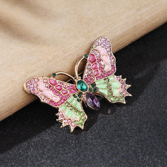Vintage Antique Enamel Insect Butterfly Cicada Pin Brooch