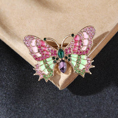 Vintage Antique Enamel Insect Butterfly Cicada Pin Brooch