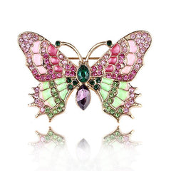 Vintage Antique Enamel Insect Butterfly Cicada Pin Brooch