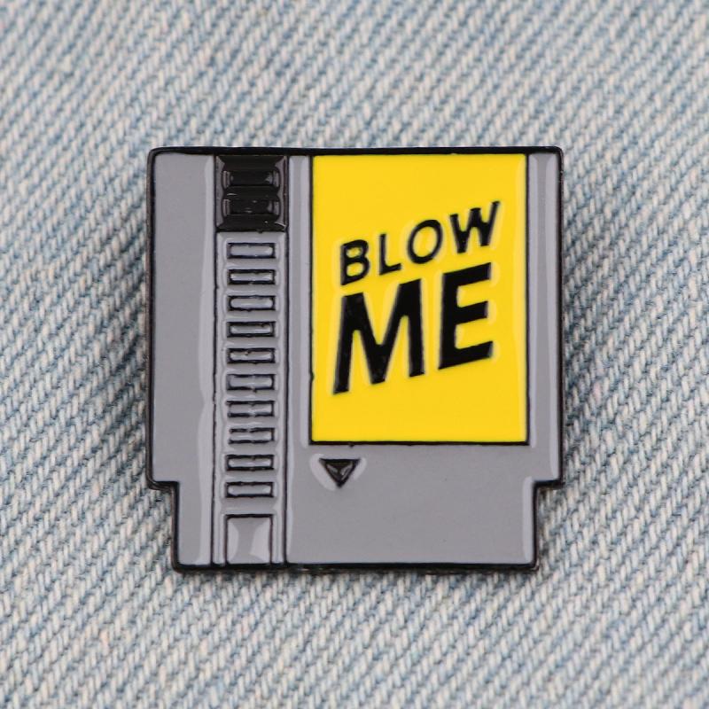 Retro Letter Enamel Pin Brooch Lapel Pin Shirt Bag Funny Badge Jewelry