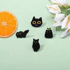 Small Cat Brooch - Aluminum Alloy