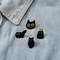 Small Cat Brooch - Aluminum Alloy