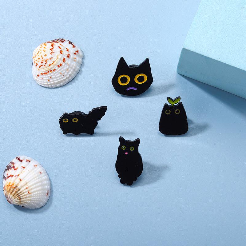 Small Cat Brooch - Aluminum Alloy