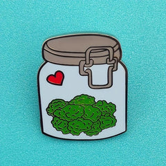 Plant Pot Flower Brooch Enamel Metal Badge Lapel Pin Jacket Jewelry Friends