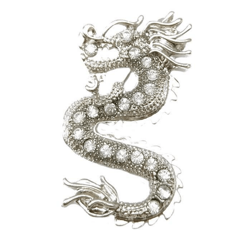 Dragon Brooch Enamel Pin Badge for Men Suit Lapel Backpack Jewelry