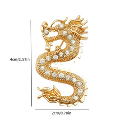 Dragon Brooch Enamel Pin Badge for Men Suit Lapel Backpack Jewelry
