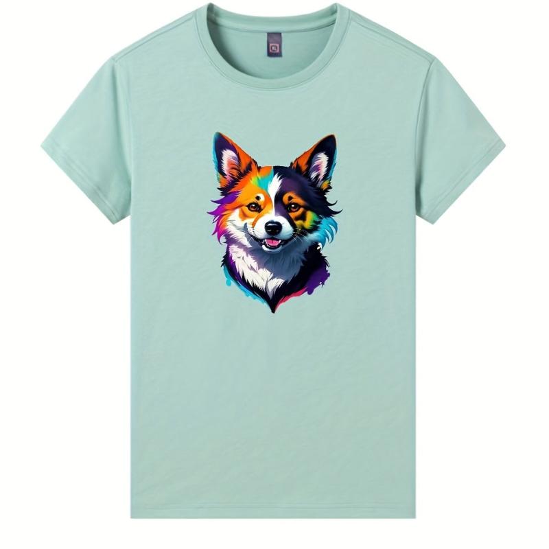 Hand painted Dog Heat Transfer Film for Men