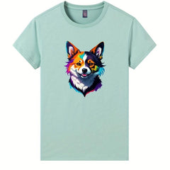 Hand painted Dog Heat Transfer Film for Men