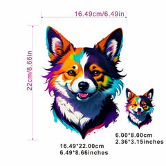 Hand painted Dog Heat Transfer Film for Men