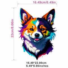 Hand painted Dog Heat Transfer Film for Men