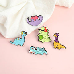 Dinosaur Shape Enamel Pin Brooch for Men