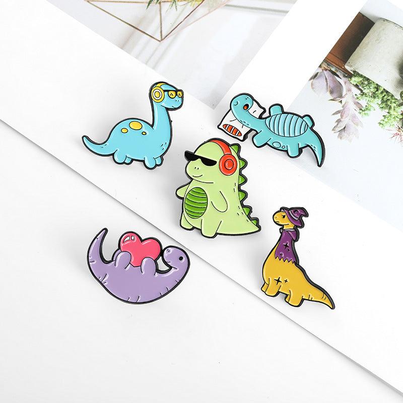 Dinosaur Shape Enamel Pin Brooch for Men