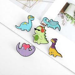 Dinosaur Shape Enamel Pin Brooch for Men