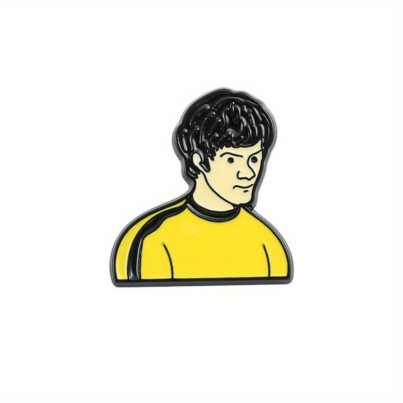 Cartoon Famous People Brooch Metal Badge Accessories for Men