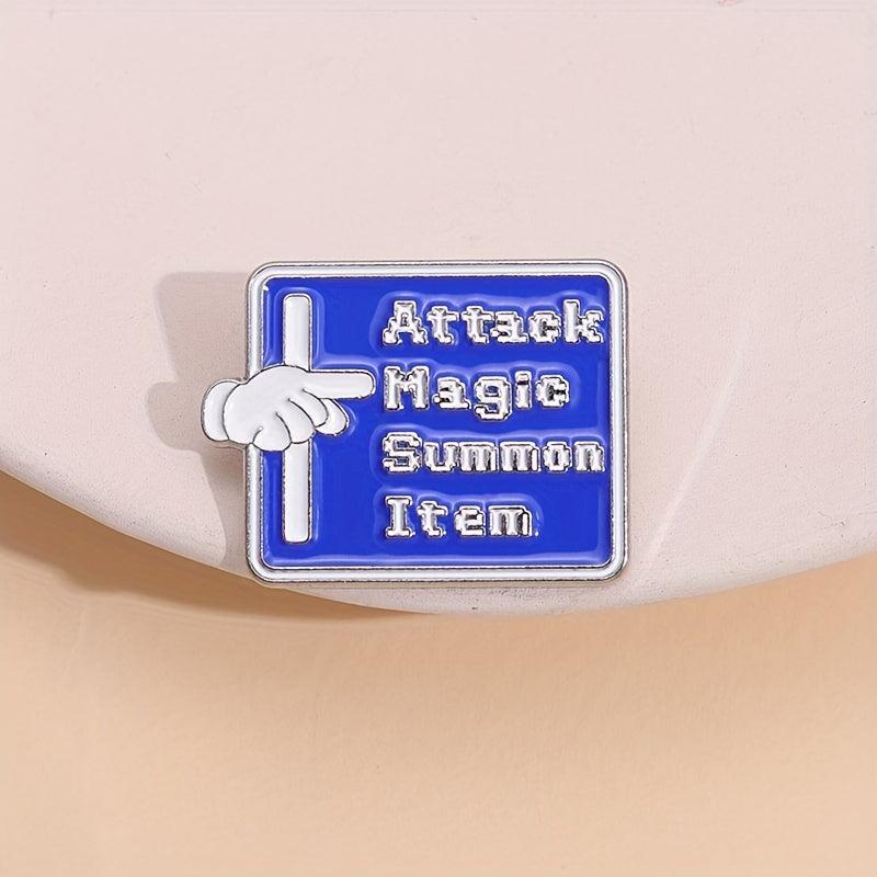 Attack Magic Summon Item Enamel Pins For Men
