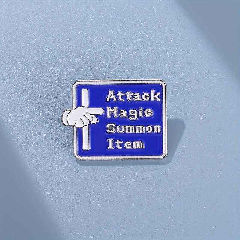 Attack Magic Summon Item Enamel Pins For Men