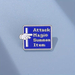 Attack Magic Summon Item Enamel Pins For Men