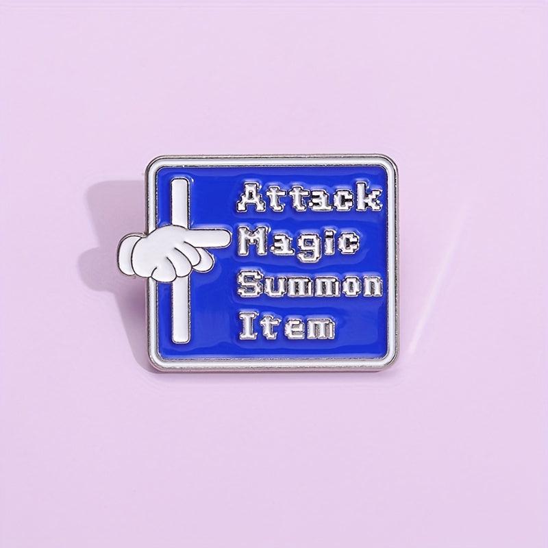 Attack Magic Summon Item Enamel Pins For Men