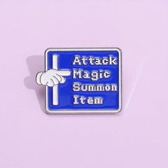 Attack Magic Summon Item Enamel Pins For Men