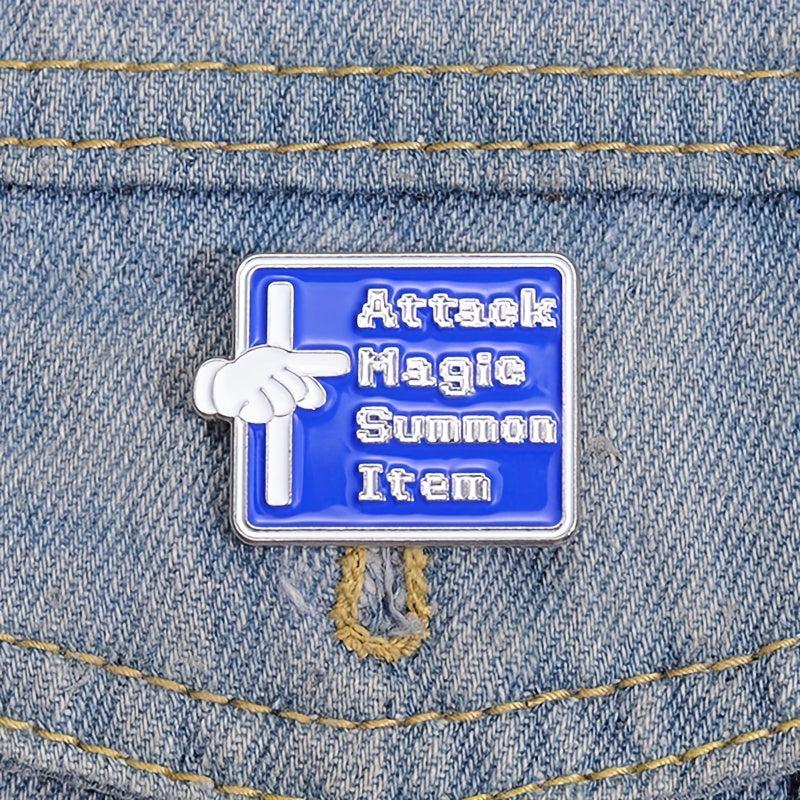 Attack Magic Summon Item Enamel Pins For Men