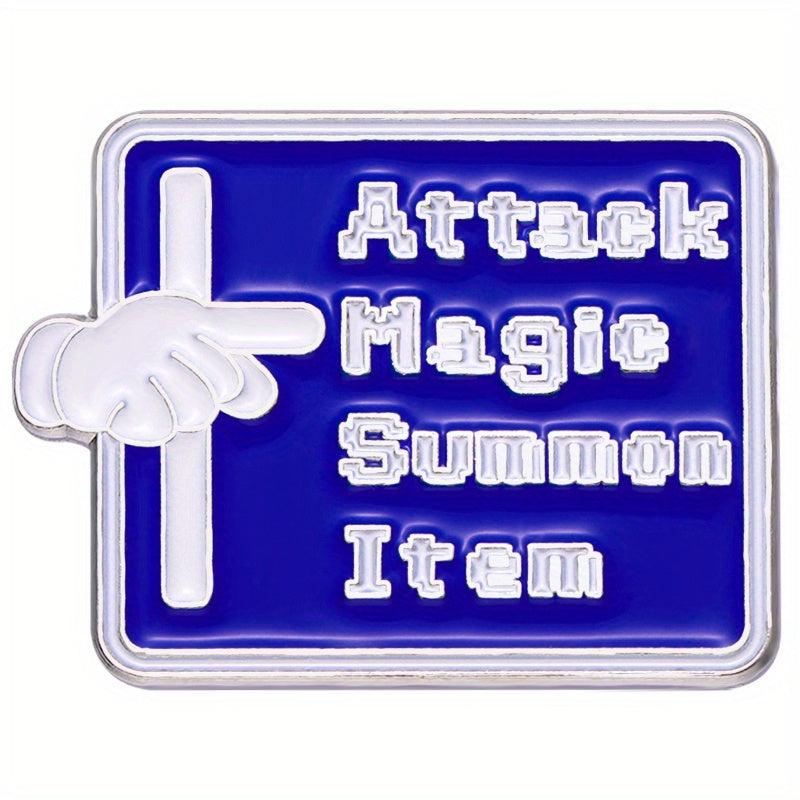 Attack Magic Summon Item Enamel Pins For Men
