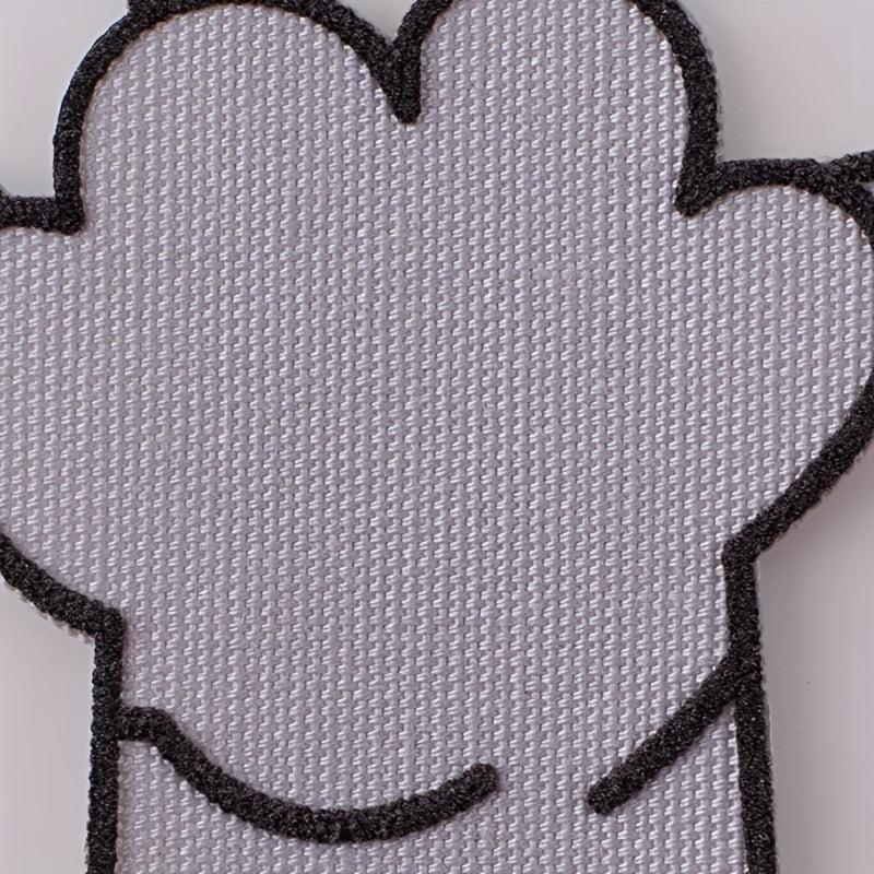 3pcs Dog Paw Cloth Stickers Iron On Sew On Embroidered Applique Patch DIY