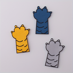 3pcs Dog Paw Cloth Stickers Iron On Sew On Embroidered Applique Patch DIY