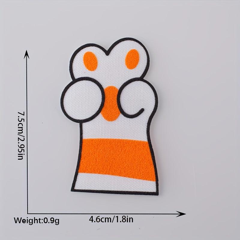3pcs Dog Paw Patch Children's Clothing Iron On Embroidered Applique