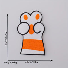 3pcs Dog Paw Patch Children's Clothing Iron On Embroidered Applique