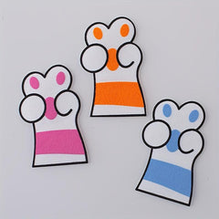 3pcs Dog Paw Patch Children's Clothing Iron On Embroidered Applique