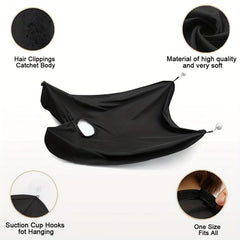 Men's Beard Scraping Shaving Bib with Extra Wide Tie