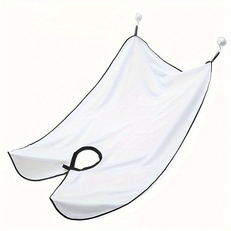 Men's Beard Scraping Shaving Bib with Extra Wide Tie