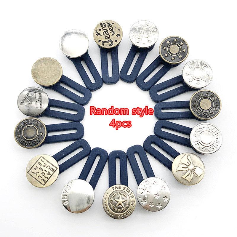 4pcs Elastic Waist Extenders For Pants Jeans Trousers