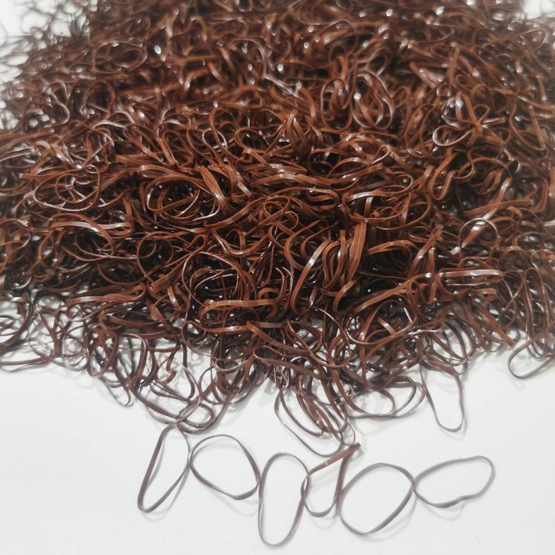 1000PCS Colorful Transparent Rubber Bundle Hair Tie Hair Ring