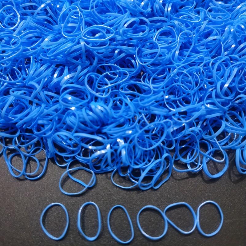 1000PCS Colorful Transparent Rubber Bundle Hair Tie Hair Ring