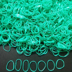 1000PCS Colorful Transparent Rubber Bundle Hair Tie Hair Ring