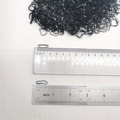 1000PCS Colorful Transparent Rubber Bundle Hair Tie Hair Ring