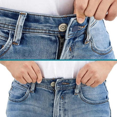 2PCS Pants Waist Extension Button Rubber Adjustment for Men and Women