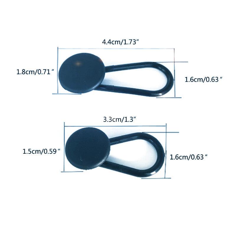 2PCS Pants Waist Extension Button Rubber Adjustment for Men and Women