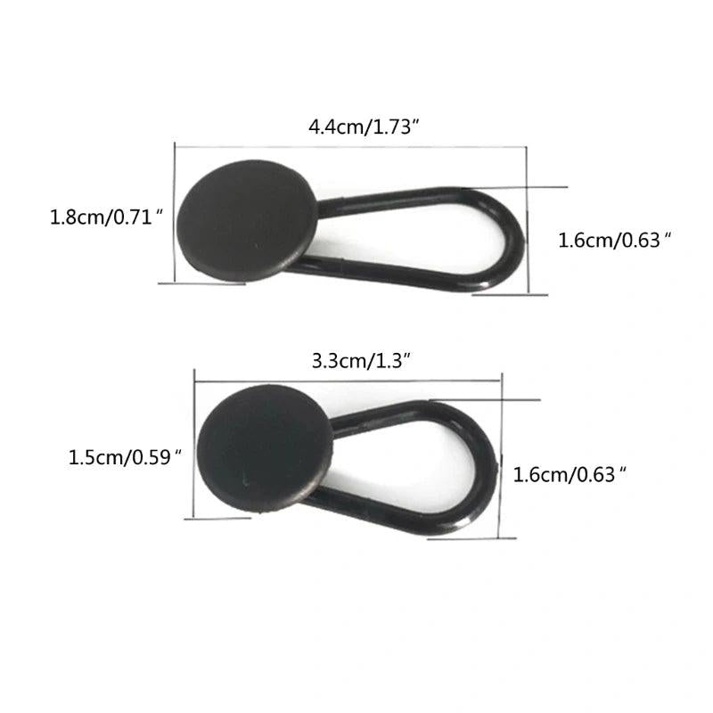 2PCS Pants Waist Extension Button Rubber Adjustment for Men and Women